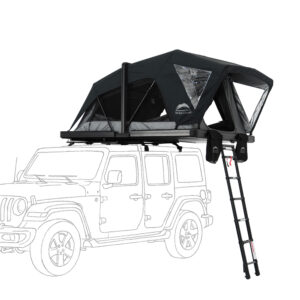 Wild Land Summit Explorer Max — Tente de toit All‑in‑One (3–4 pers.) coque dure, matelas 10 cm