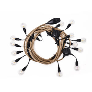 [Wild Land] Guirlande G40 Patio avec haut‑parleurs - 8 m, IPX4, Bluetooth 5.1